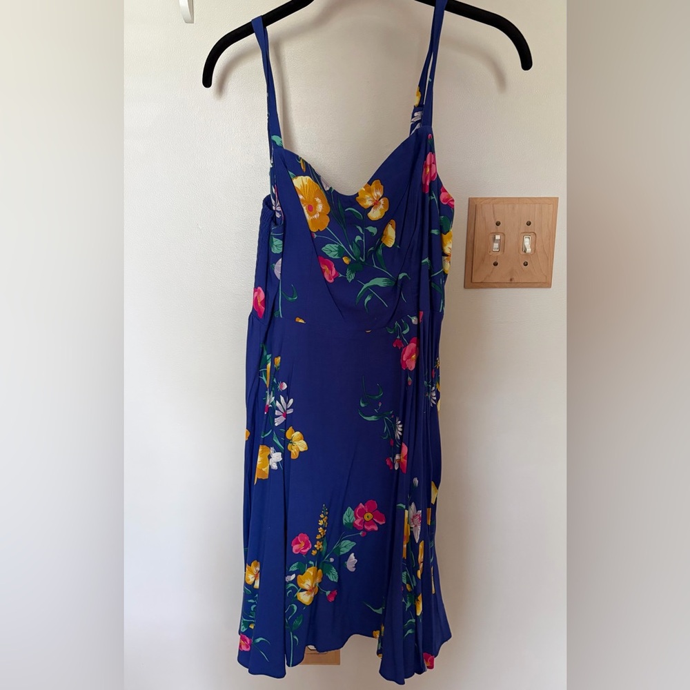 Old Navy Blue Floral Sundress Size Medium